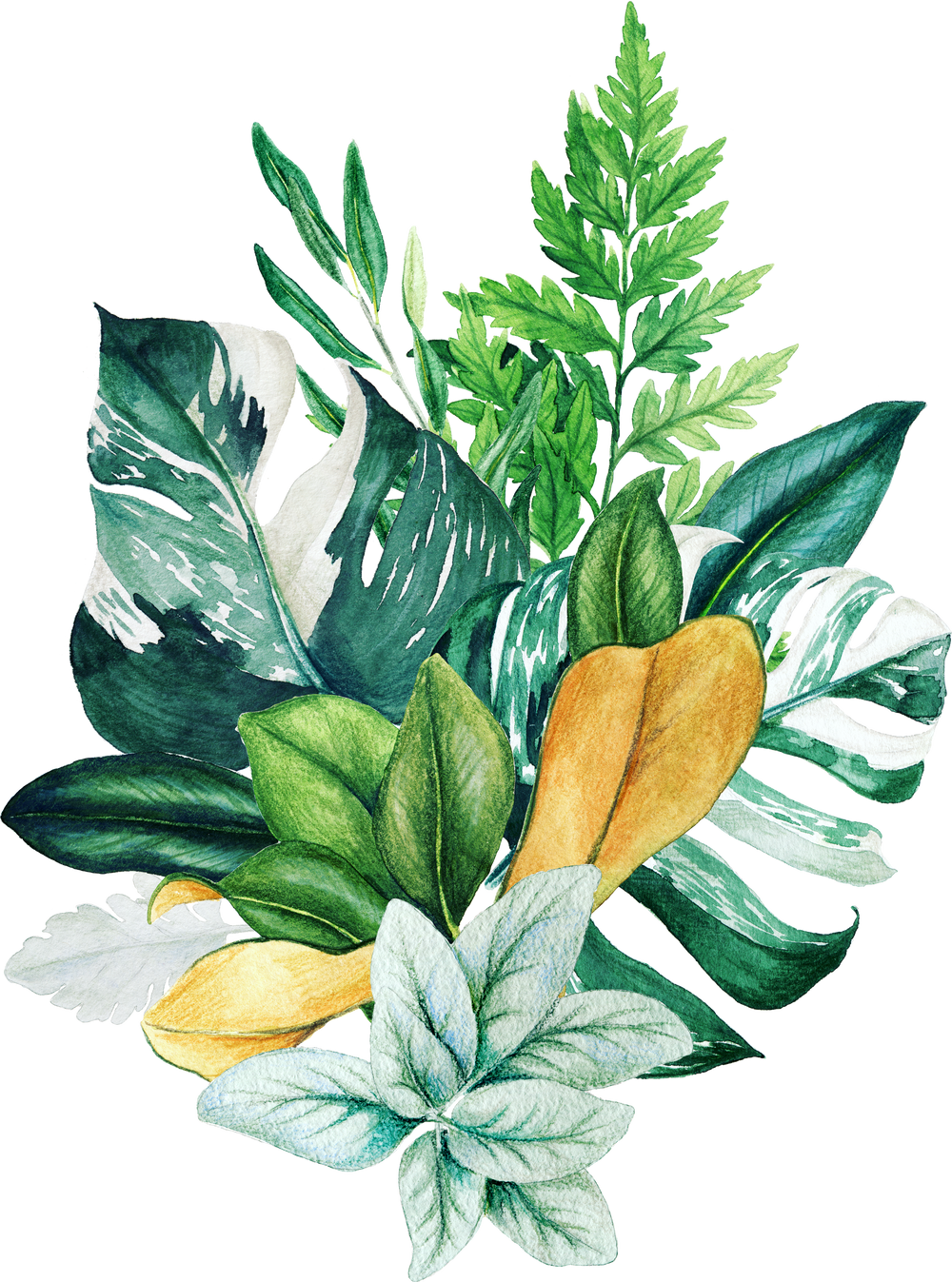 Bouquet of Decorative Leaves